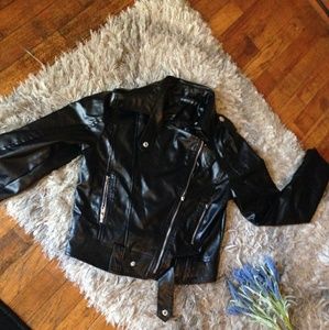 Faux leather jacket